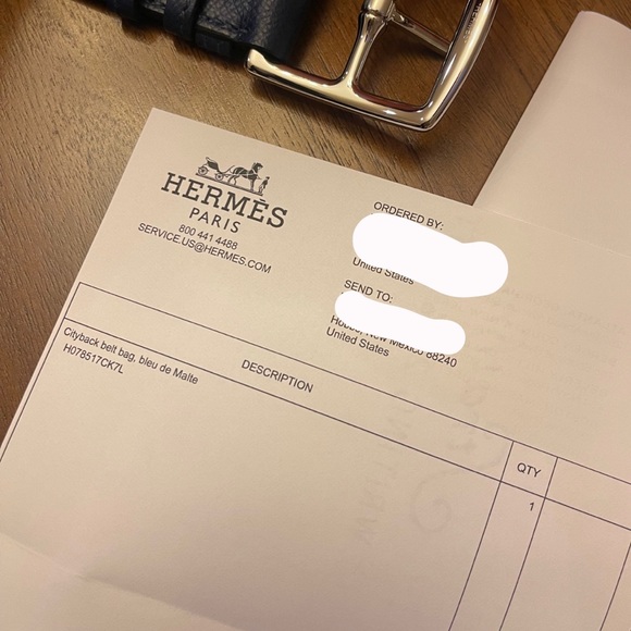 Hermes Citybag belt bag, bleu de malte - Picture 6 of 6